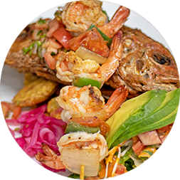 Pescado Frito Camarones